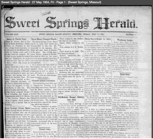 The Sweet Springs Herald, Sweet Springs, MO. 1904