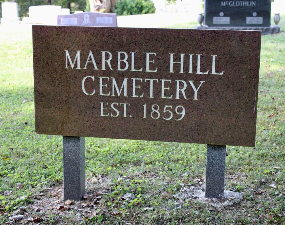 Entrance to Marble Hill Cemetery