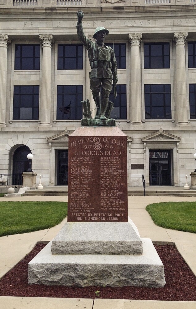 Present Day Pettis County Doughboy Statue, Sedalia Missouri