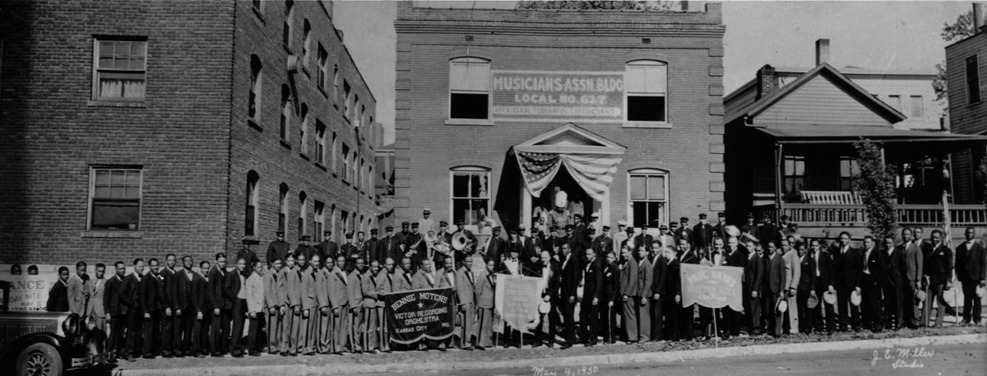Union Members Outside of Local 627 Headquarters, 1930