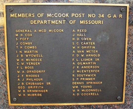 The McCook Post No. 34 G.A.R. Civil War Memorial, 2011