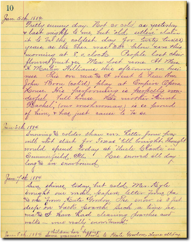Ellie Fike Diaries State Historical Society of Missouri C2216