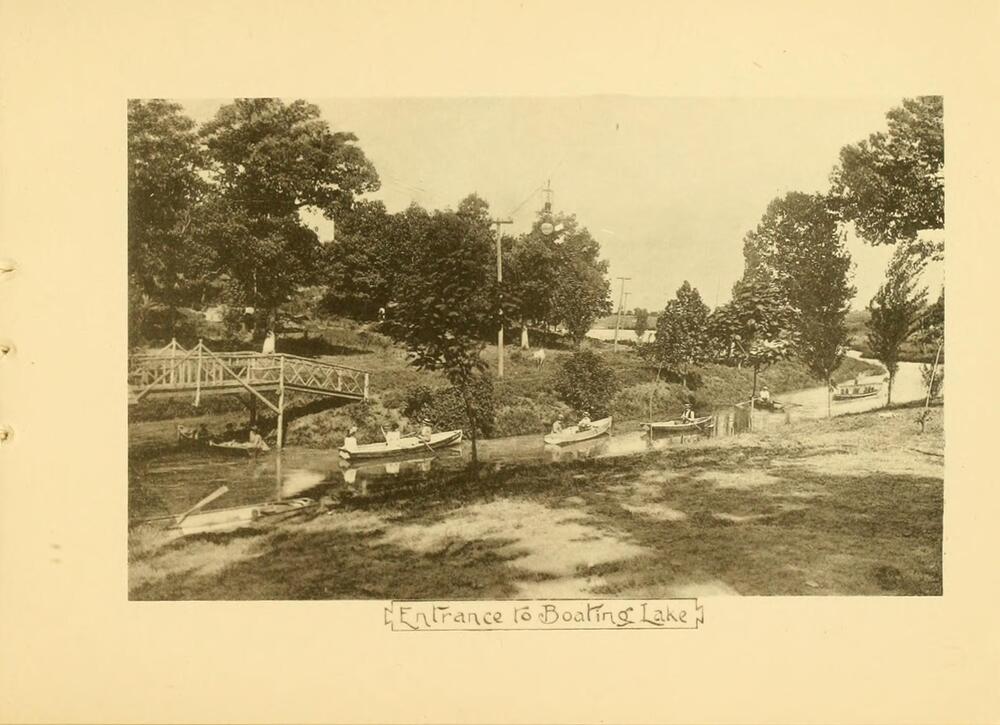 Entrance to Boating Lake, Pertle Springs, Warrensburg, Missouri, 1891