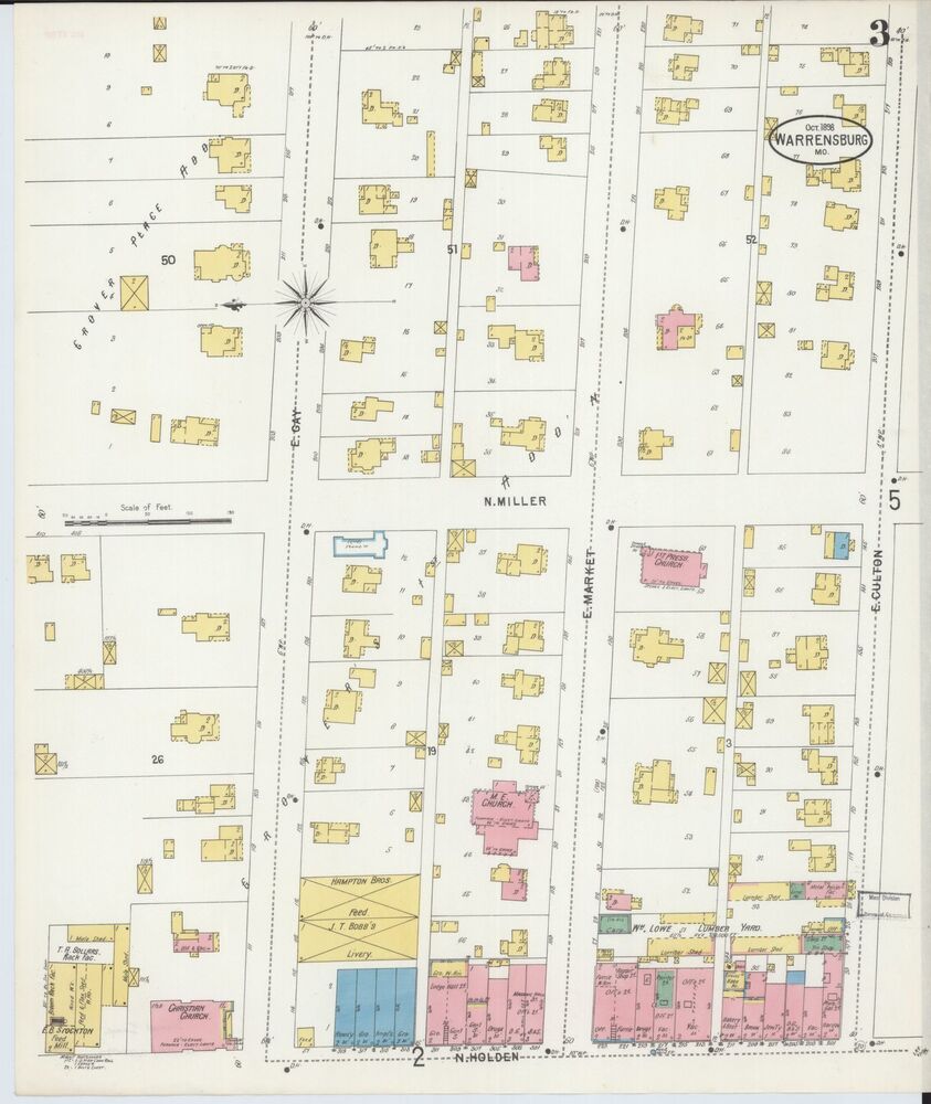 Warrensburg Missouri October 1898 Sanborn Map p. 3