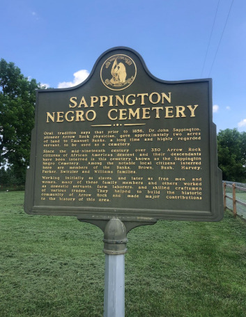 Entrance Marker to Sappington African American Cemetery
