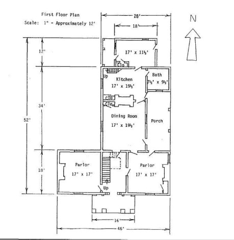 Floor Plan of the George A. Murrell Estate
